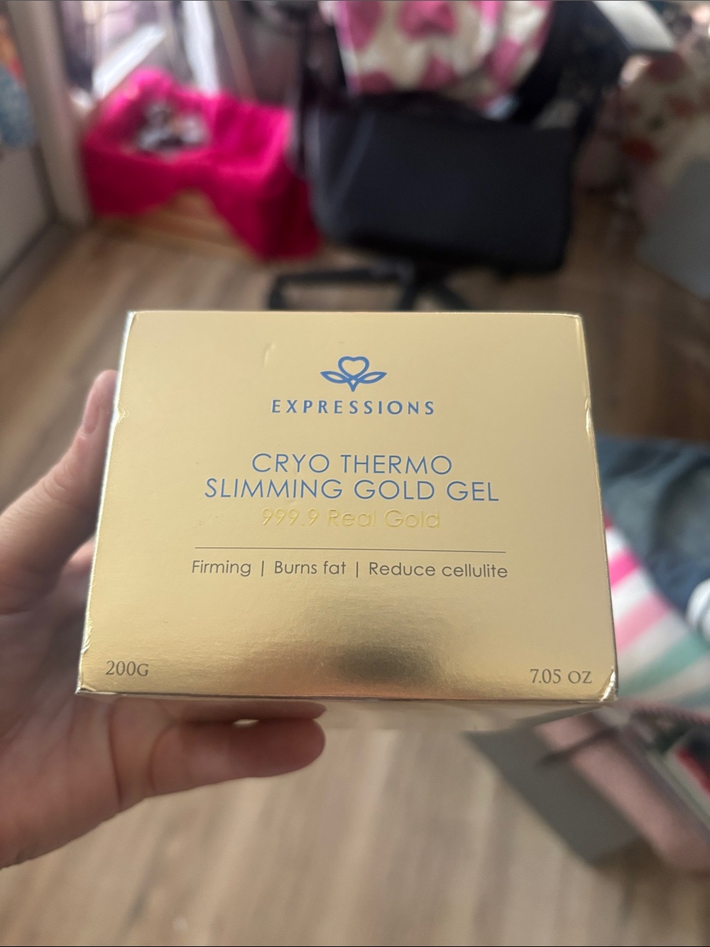 Expressions Gold Cryo Thermo Slimming Gel - Gold Packaging